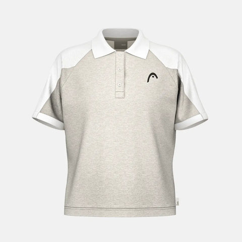 HEAD PLAY TECH DAMEN POLO - GRAU