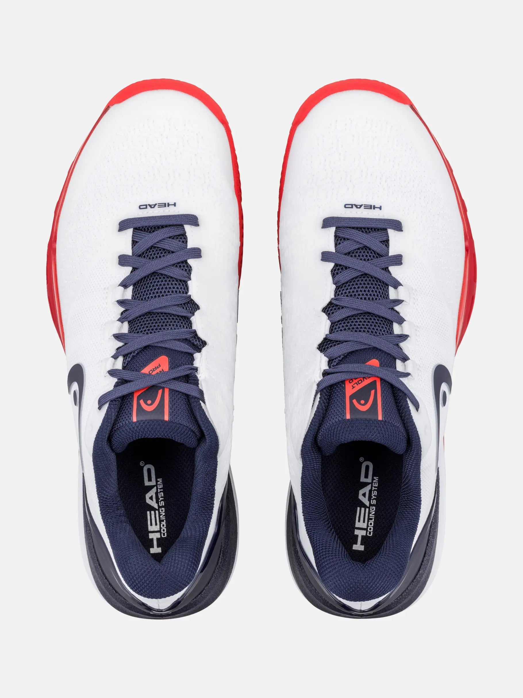 HEAD REVOLT PRO 5.0 SANDPLATZSCHUHE - WEISS, NAVY