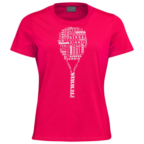 Head Typo T-shirt Damen Pink - AZ Tennisshop