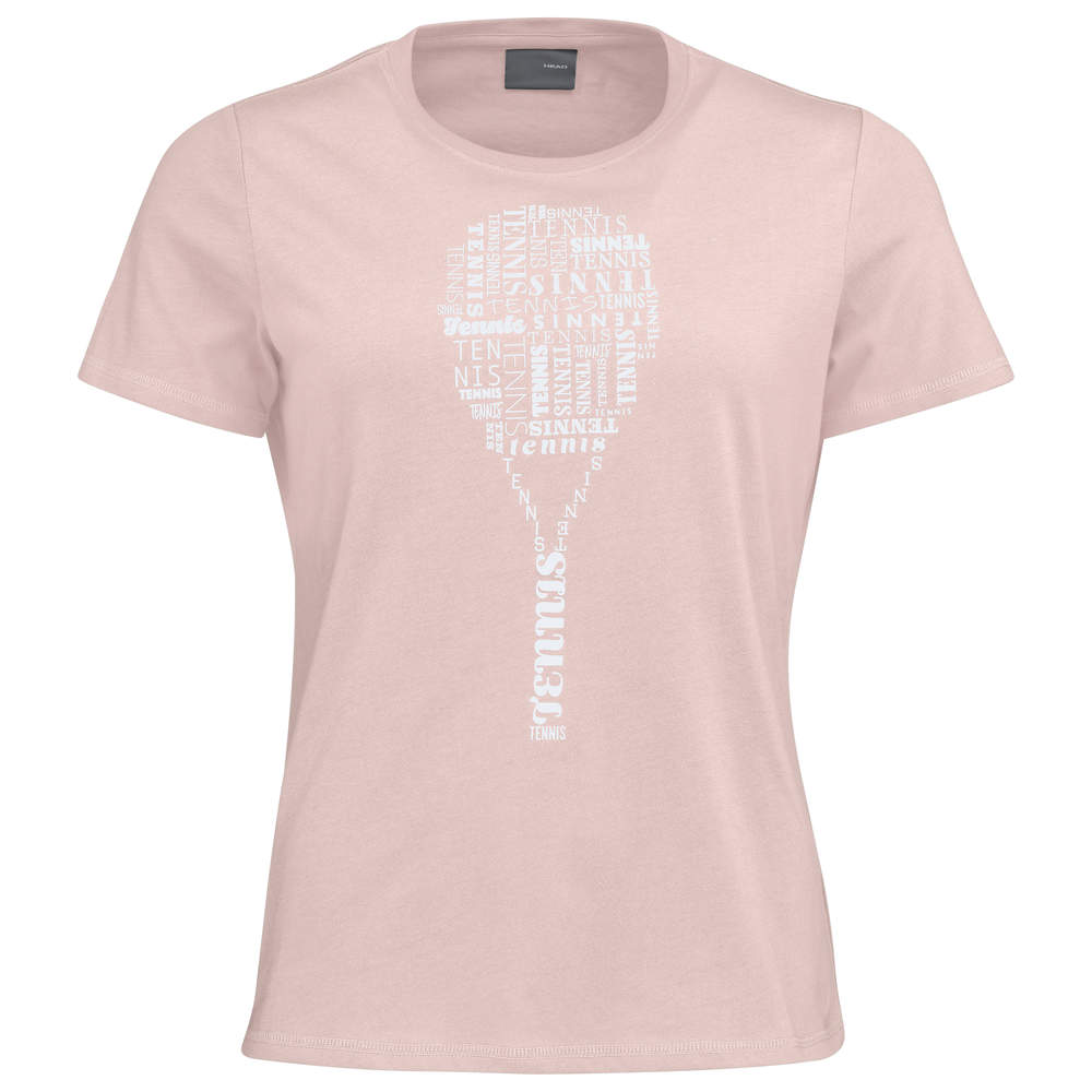 Head Typo T-shirt Damen Rosa - AZ Tennisshop