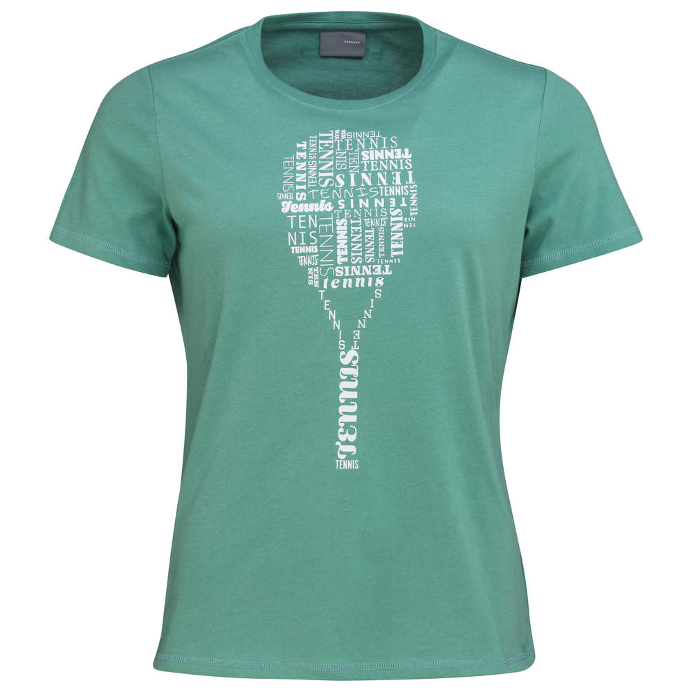 Head Typo T-shirt Damen Grün - AZ Tennisshop