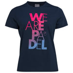 Head Wap Bold Padel T-Shirt Damen Dunkelblau - AZ Tennisshop