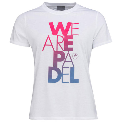 Head Wap Bold Padel T-Shirt Damen Weiss - AZ Tennisshop