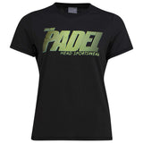 HEAD Padel SPW T-Shirt Damen Schwarz - AZ Tennisshop