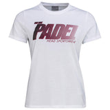 HEAD Padel SPW T-Shirt Damen Weiss - AZ Tennisshop