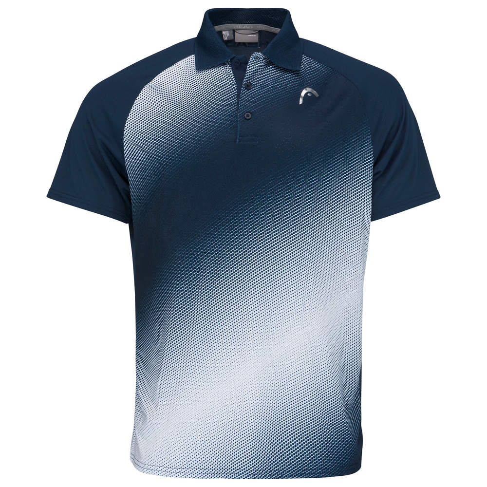 Head Performance Polo Shirt Herren Dunkelblau, Weiss - AZ Tennisshop