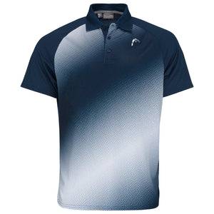 Head Performance Polo Shirt Herren Dunkelblau, Weiss - AZ Tennisshop