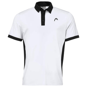 HEAD SLICE POLO SHIRT MEN WHBK - AZ Tennisshop