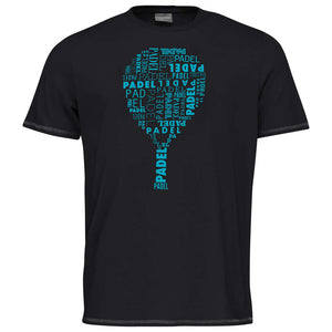 HEAD PADEL TYPO T-SHIRT MEN BK - AZ Tennisshop