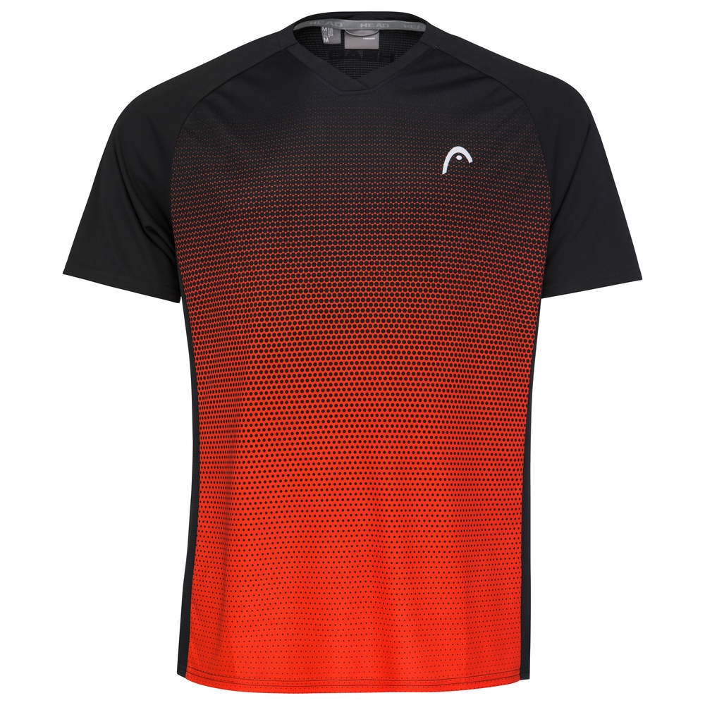 Head Topspin T-Shirt Buben Schwarz, Orange - AZ Tennisshop