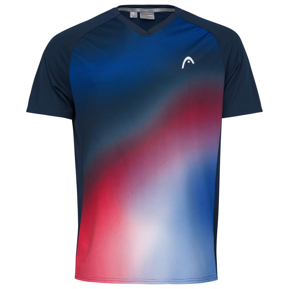 Head Topspin T-shirt Buben Dunkelblau, Rot - AZ Tennisshop