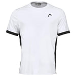 Head Slice T-Shirt Buben Weiss Schwarz - AZ Tennisshop