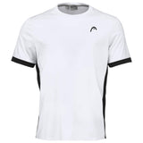 Head Slice T-Shirt Buben Weiss Schwarz - AZ Tennisshop