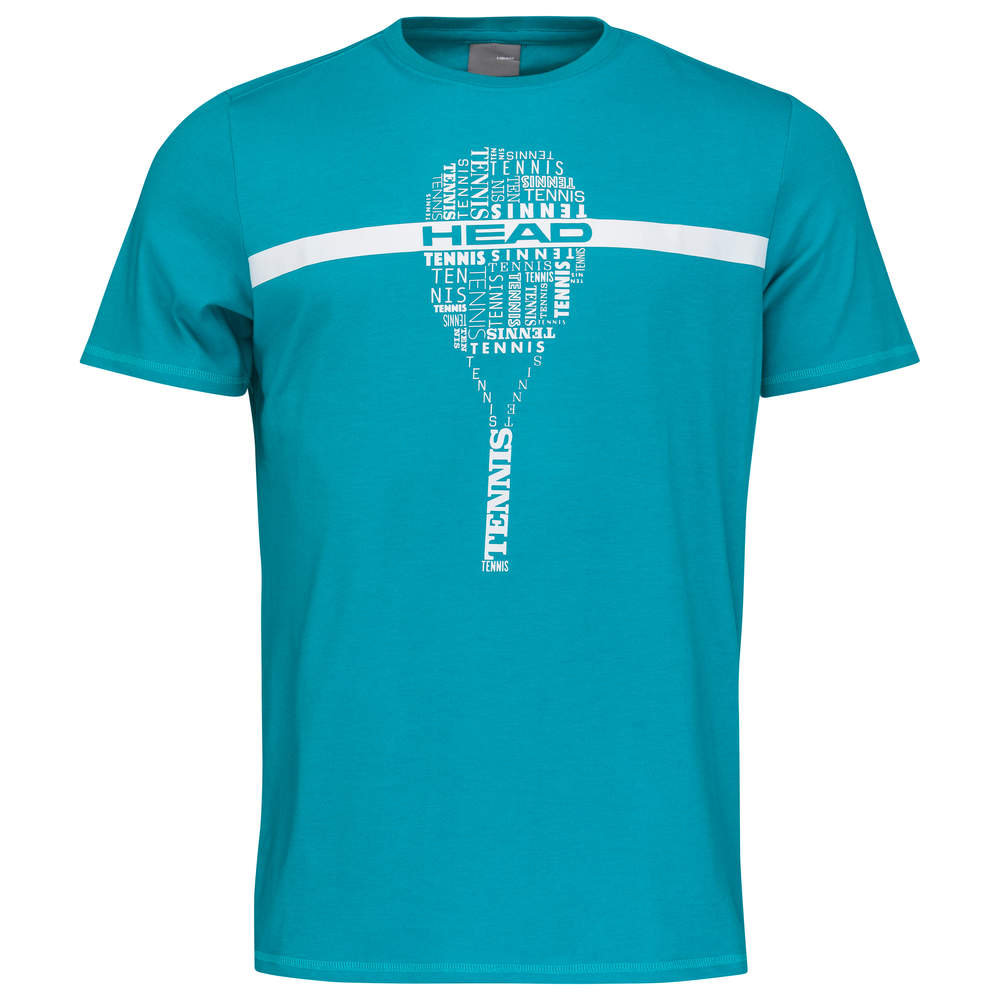 Head Typo T-shirt Kinder Türkis - AZ Tennisshop