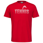 Head Club Colin T-Shirt Kinder Rot  - AZ Tennisshop