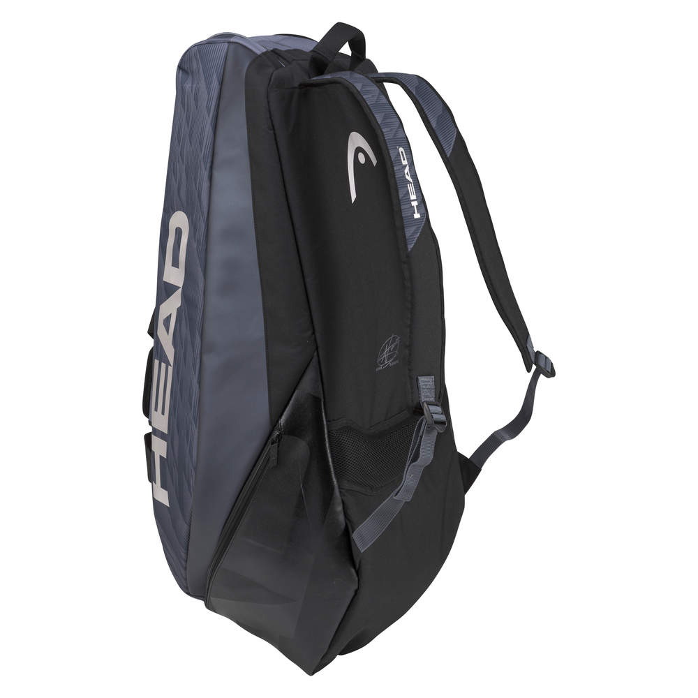 HEAD Djokovic 9R Supercombi Schlägertasche Schwarz Anthrazit - AZ Tennisshop