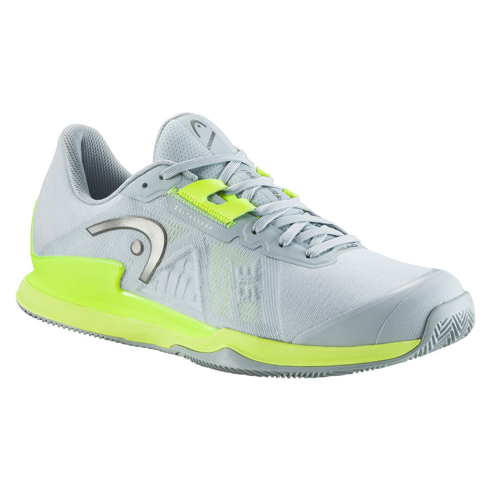 HEAD Sprint Pro 3.5 Sandplatzschuh Herren Grau Gelb- AZ Tennisshop