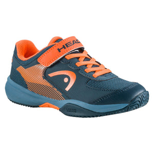 HEAD Sprint Velcro 3.0 Kinder Tennisschuhe Grau Orange - AZ Tennisshop