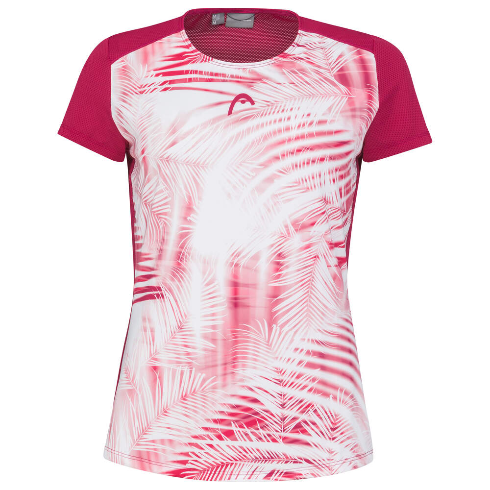 HEAD TIE-BREAK DAMEN T-SHIRT 2023 - MAGENTA, WEISS