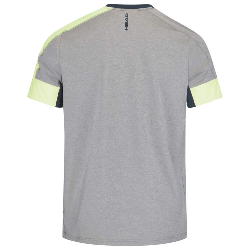 HEAD PADEL TECH HERREN T-SHIRT - GRAU, DUNKELBLAU