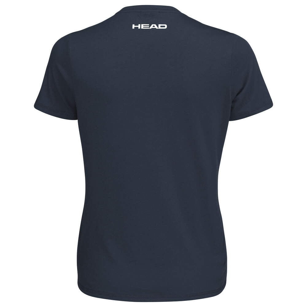 HEAD CLUB BASIC DAMEN T-SHIRT - DUNKELBLAU