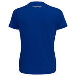 HEAD CLUB BASIC DAMEN T-SHIRT - BLAU