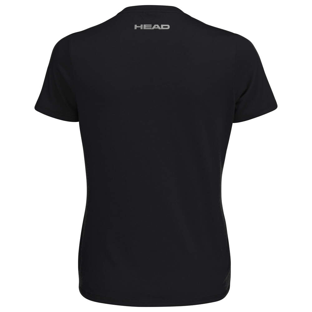 HEAD CLUB BASIC DAMEN T-SHIRT - SCHWARZ