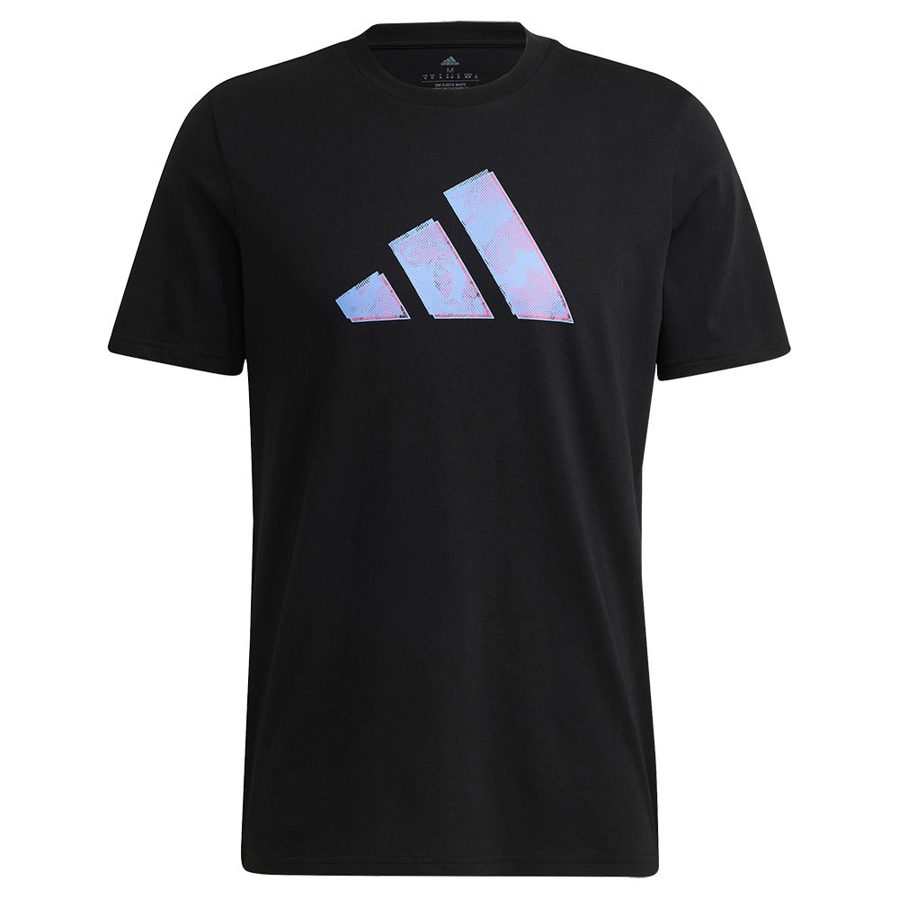 ADIDAS HERREN T-SHIRT - SCHWARZ, HELLBLAU