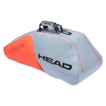 HEAD Radical 9R Supercombi Schlägertasche Grau Orange - AZ Tennisshop