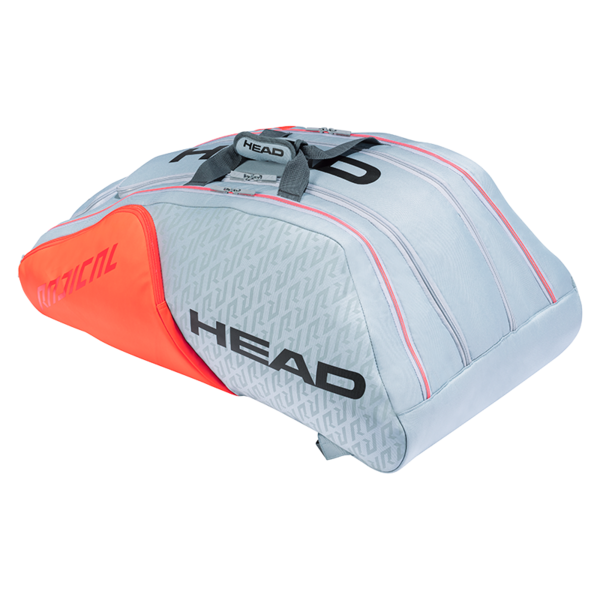 HEAD Radical 12R Monstercombi Schlägertasche Grau Orange - AZ Tennisshop