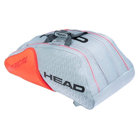 HEAD Radical 12R Monstercombi Schlägertasche Grau Orange - AZ Tennisshop